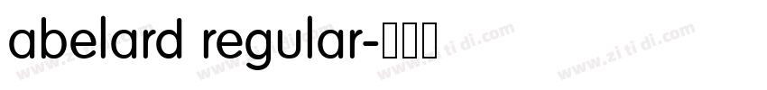 abelard regular字体转换